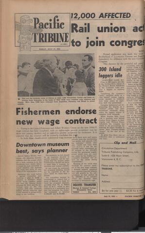   The Pacific Tribune - Friday, July 27, 1956   , page 16