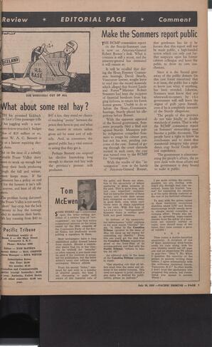   The Pacific Tribune - Friday, July 20, 1956   , page 7