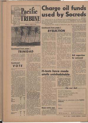   The Pacific Tribune - Friday, June 22, 1956   , page 12