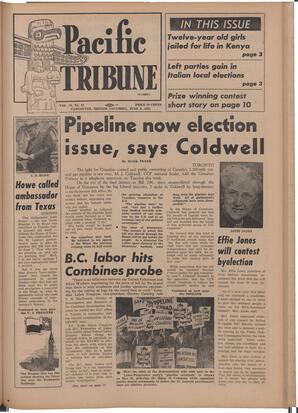   The Pacific Tribune - Friday, June 8, 1956   , page 1