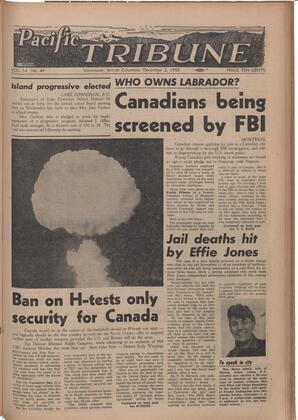   The Pacific Tribune - Friday, December 2, 1955   , page 1