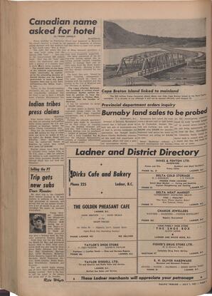   The Pacific Tribune - Friday, July 1, 1955   , page 4