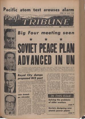   The Pacific Tribune - Friday, May 13, 1955   , page 1