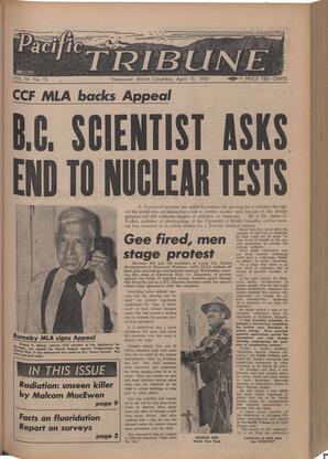   The Pacific Tribune - Friday, April 15, 1955   , page 1
