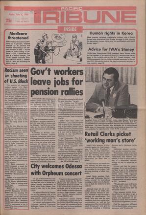   The Pacific Tribune - Friday, June 6, 1980   , page 1