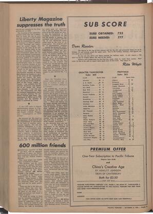   The Pacific Tribune - Friday, October 15, 1954   , page 10