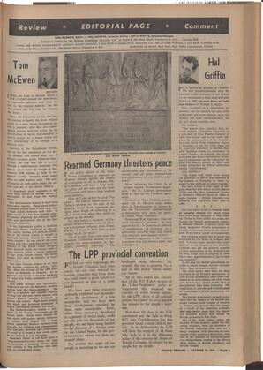   The Pacific Tribune - Friday, October 15, 1954   , page 5