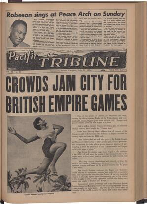   The Pacific Tribune - Friday, July 30, 1954   , page 1