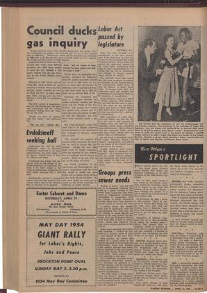   The Pacific Tribune - Friday, April 16, 1954   , page 6