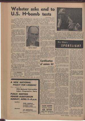   The Pacific Tribune - Friday, April 9, 1954   , page 2
