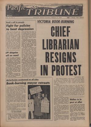   The Pacific Tribune - Friday, February 5, 1954   , page 1
