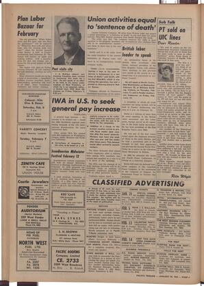   The Pacific Tribune - Friday, January 29, 1954   , page 6