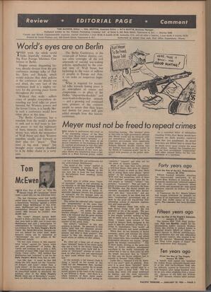   The Pacific Tribune - Friday, January 29, 1954   , page 5