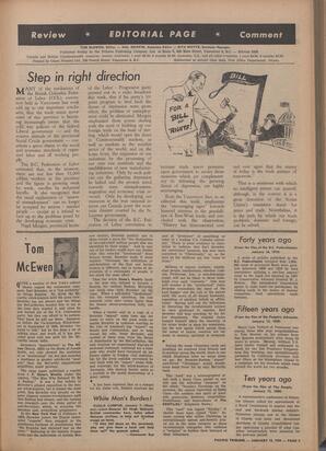   The Pacific Tribune - Friday, January 15, 1954   , page 5