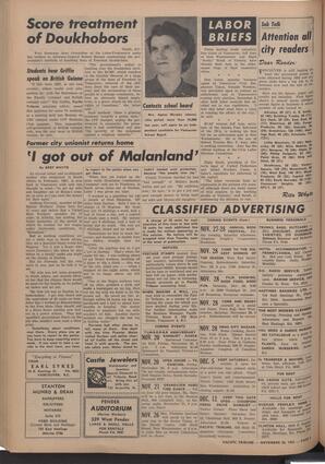   The Pacific Tribune - Friday, November 20, 1953   , page 6