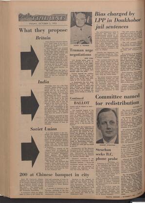   The Pacific Tribune - Friday, October 2, 1953   , page 12