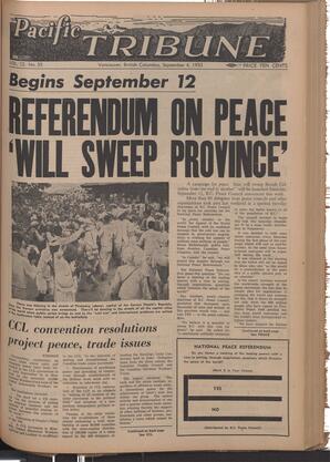   The Pacific Tribune - Friday, September 4, 1953   , page 1