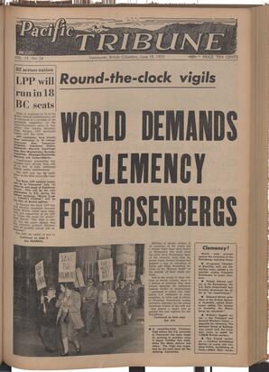   The Pacific Tribune - Friday, June 19, 1953   , page 1