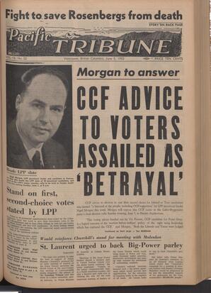   The Pacific Tribune - Friday, June 5, 1953   , page 1