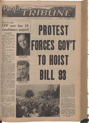   The Pacific Tribune - Friday, May 8, 1953   , page 1