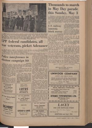   The Pacific Tribune - Friday, May 1, 1953   , page 9