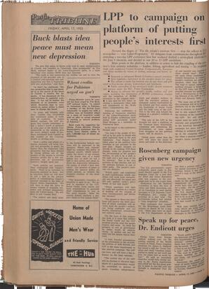   The Pacific Tribune - Friday, April 17, 1953   , page 12