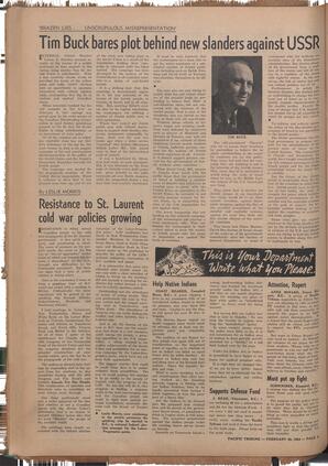   The Pacific Tribune - Friday, February 20, 1953   , page 4