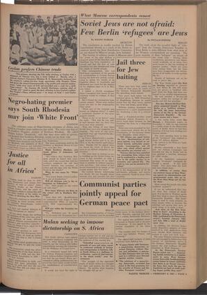   The Pacific Tribune - Friday, February 6, 1953   , page 3