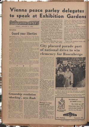  The Pacific Tribune - Friday, January 9, 1953   , page 12