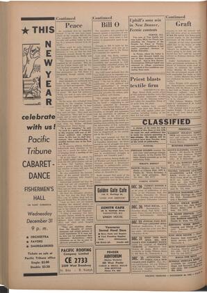   The Pacific Tribune - Friday, December 19, 1952   , page 6