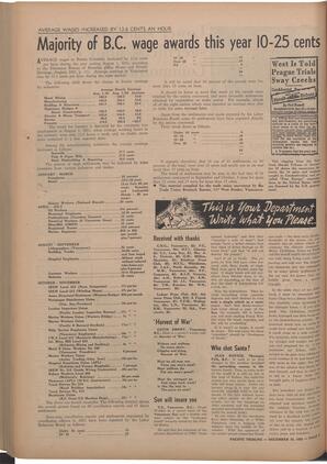   The Pacific Tribune - Friday, December 19, 1952   , page 4