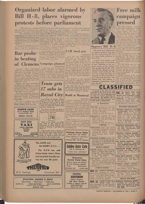   The Pacific Tribune - Friday, November 21, 1952   , page 6