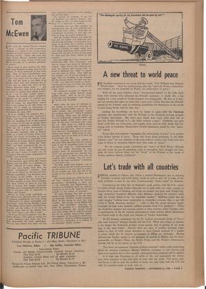   The Pacific Tribune - Friday, November 21, 1952   , page 5