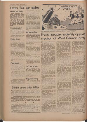   The Pacific Tribune - Friday, November 21, 1952   , page 4
