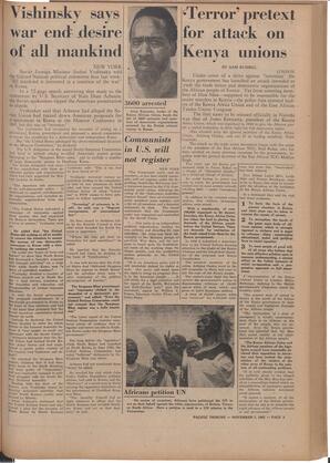   The Pacific Tribune - Friday, November 7, 1952   , page 3