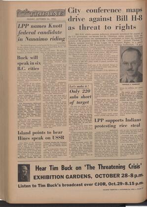   The Pacific Tribune - Friday, October 24, 1952   , page 16