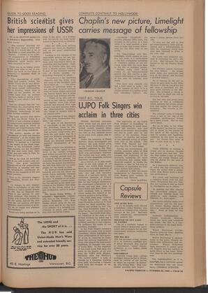   The Pacific Tribune - Friday, October 24, 1952   , page 13