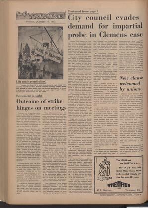   The Pacific Tribune - Friday, October 17, 1952   , page 12
