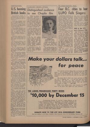   The Pacific Tribune - Friday, October 10, 1952   , page 6