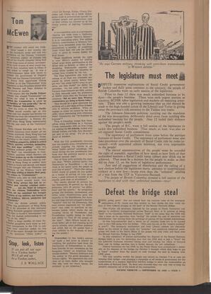   The Pacific Tribune - Friday, September 12, 1952   , page 5