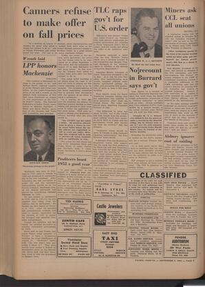   The Pacific Tribune - Friday, September 5, 1952   , page 6