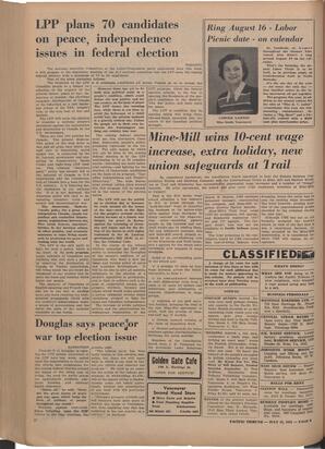   The Pacific Tribune - Friday, July 25, 1952   , page 6