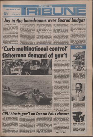   The Pacific Tribune - Friday, March 14, 1980   , page 1