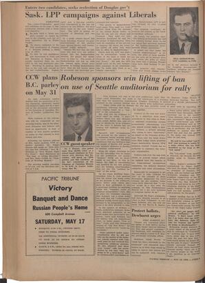  The Pacific Tribune - Friday, May 16, 1952   , page 2