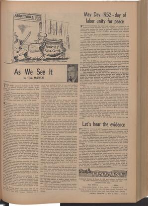  The Pacific Tribune - Friday, May 2, 1952   , page 9