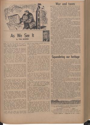   The Pacific Tribune - Friday, February 29, 1952   , page 5