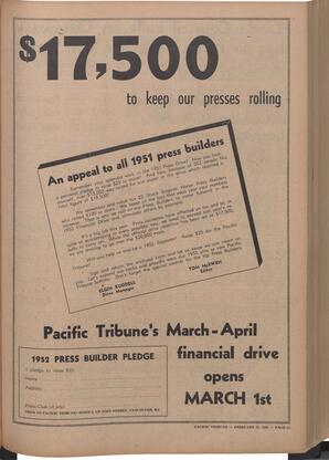   The Pacific Tribune - Friday, February 22, 1952   , page 11