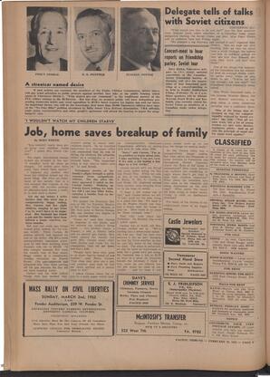   The Pacific Tribune - Friday, February 22, 1952   , page 6