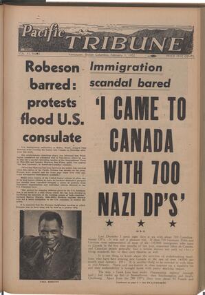   The Pacific Tribune - Friday, February 1, 1952   , page 1