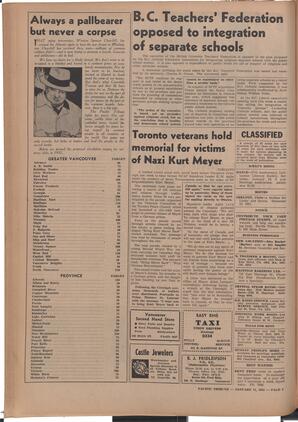   The Pacific Tribune - Friday, January 11, 1952   , page 6